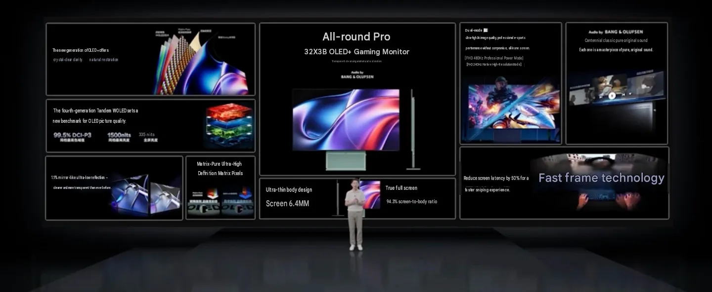 TCL 32X3B et 27X3B : le WOLED de quatrième génération passe à 480 Hz